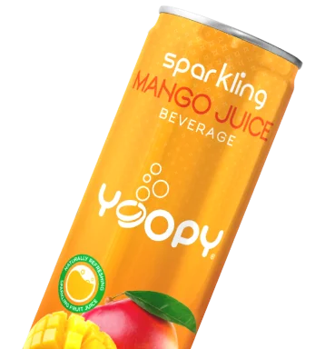 Sparkling mango juice