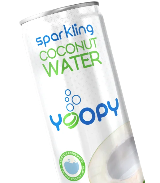 Sugar free coconut natural sparkling water